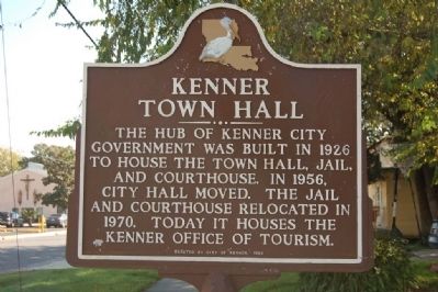 Kenner Town Hall Marker image. Click for full size.
