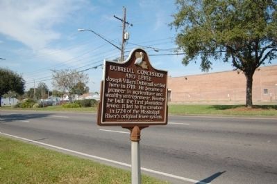 Dubreuil Concession And Levee Marker. Click for full size. Dubreuil Concession And Levee Marker image. Click for full size.