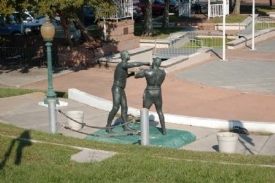 First Heavyweight Prize Fight Statue. Click for full size. First Heavyweight Prize Fight Statue image. Click for full size.