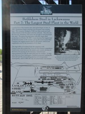 Bethlehem Steel in Lackawanna Marker image. Click for full size.