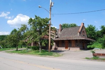 Pittsburgh and Lake Erie Railroad Passenger Station Marker image. Click for full size.