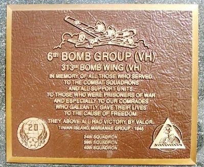 6th Bomb Group (VH) Marker. Click for full size. 6th Bomb Group (VH) Marker image. Click for full size.