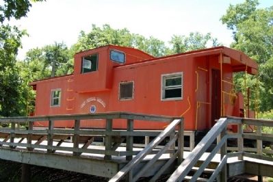 West Feliciana Railroad Caboose at marker location image. Click for full size.