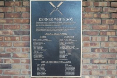 Kenner White Sox Marker. Click for full size. Kenner White Sox Marker image. Click for full size.