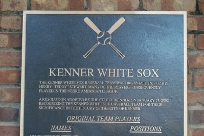 Kenner White Sox Marker. Click for full size. Kenner White Sox Marker image. Click for full size.