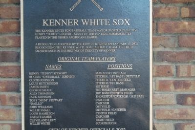 Kenner White Sox Marker image. Click for full size.