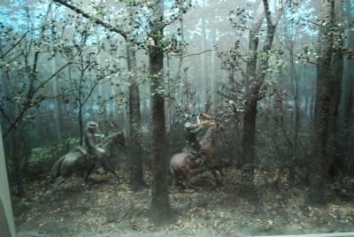 Visitor Center Illustration of Jackson's wounding image. Click for full size.