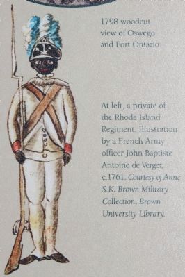 African Troops at Fort Ontario Marker image. Click for full size.