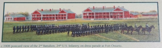 African Troops at Fort Ontario Marker image. Click for full size.