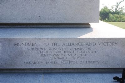 Yorktown Victory Monument Marker. Click for full size. Yorktown Victory Monument Marker image. Click for full size.