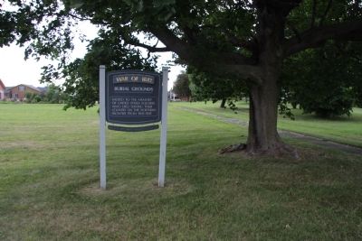 War of 1812, Burial Grounds Marker. Click for full size. War of 1812, Burial Grounds Marker image. Click for full size.