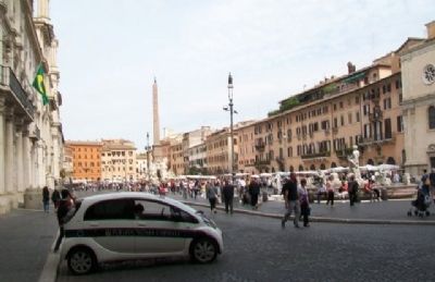 View of Navona Square from Marker image. Click for full size.