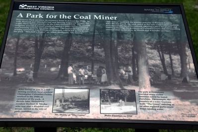 A Park for the Coal Miner Marker image. Click for full size.