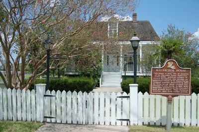 Malarcher House and Marker image. Click for full size.