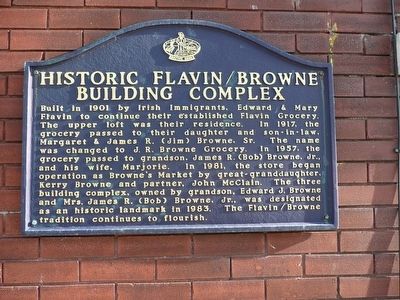 Historic Flaven/Browne Building Complex Marker image. Click for full size.