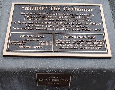 Roho The Coalminer Marker image. Click for full size.