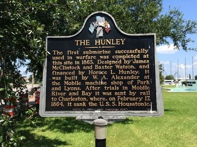 The Hunley Marker image. Click for full size.