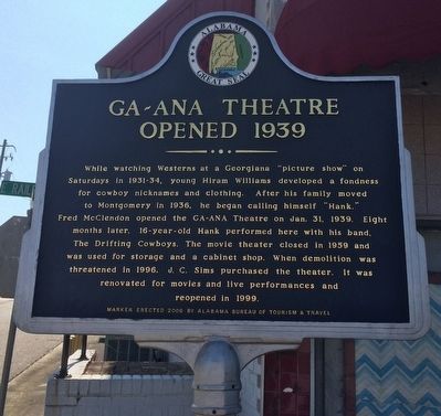 GA~ANA Theatre Marker image. Click for full size.
