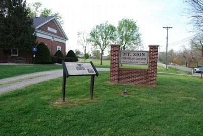 Mt. Zion Church - Field Hospital Marker image. Click for full size.