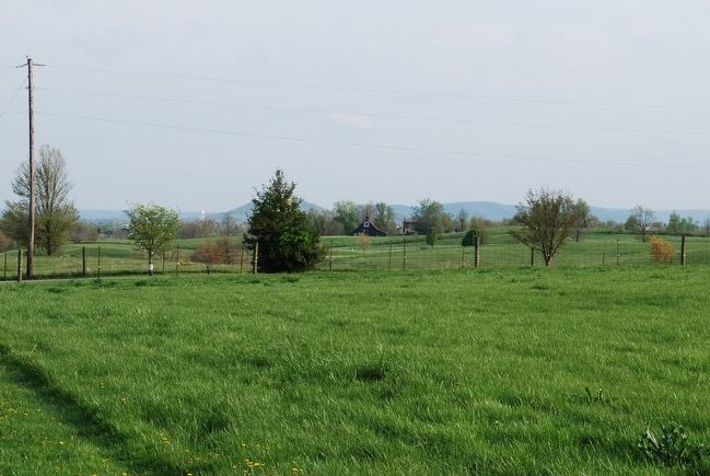 Confederate position at Pleasant View Farm as seen in distance image. Click for full size.