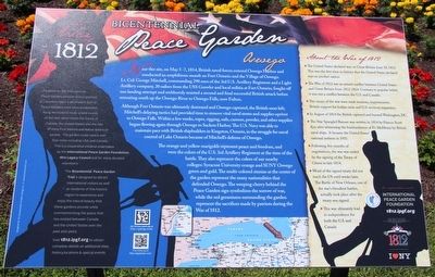 Bicentennial Peace Garden Marker image. Click for full size.