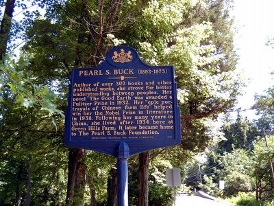 Pearl S. Buck Marker image. Click for full size.