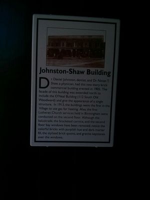 Johnston-Shaw Building Marker image. Click for full size.