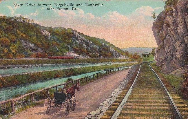 <i>River Drive between Riegelsville and Raubsville near Easton, Pa.</i> image. Click for full size.