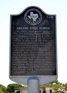 Abilene State School Marker image. Click for full size.