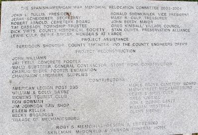 Maple Grove Spanish American War Memorial Marker. Click for full size. Maple Grove Spanish American War Memorial Marker image. Click for full size.