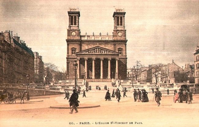 <i>Paris - L'glise Saint-Vincent-de-Paul Marker</i> image. Click for full size.