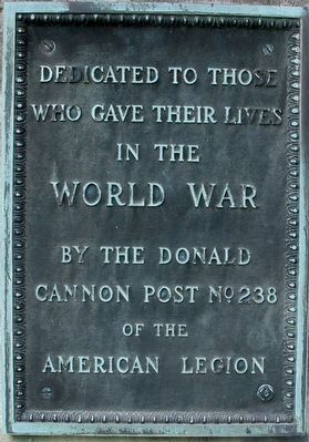 Maple Grove World War Memorial Marker image. Click for full size.