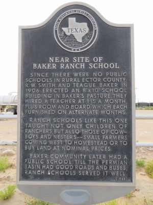 Near site of Baker Ranch School Marker image. Click for full size.
