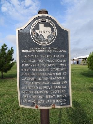 Midland Christian College Marker image. Click for full size.