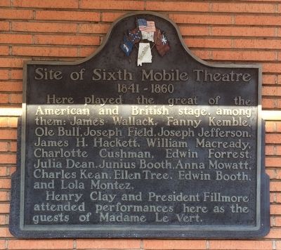Site of Sixth Mobile Theatre Marker image. Click for full size.
