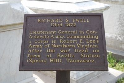 Richard S. Ewell Marker image. Click for full size.