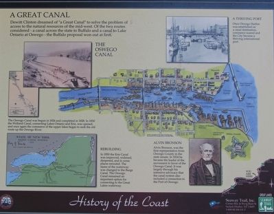 The Oswego Canal Marker image. Click for full size.