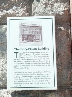 The Erity-Nixon Building Marker image. Click for full size.