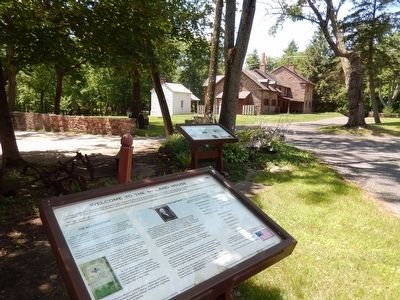Early Life on the Moland Farm Marker is in the background image. Click for full size.