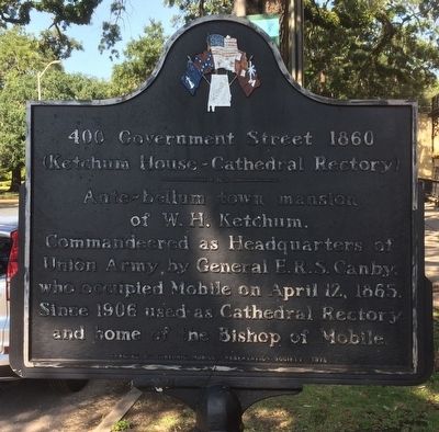 400 Government Street 1860 Marker image. Click for full size.