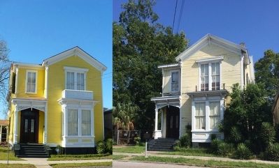 Bettie Hunter House circa 2008 & in July 2015. image. Click for full size.