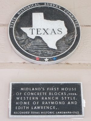 Midland's First House Marker image. Click for full size.