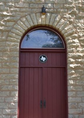 Marker Above Doorway of Matthews Memorial Presbyterian Church image. Click for full size.