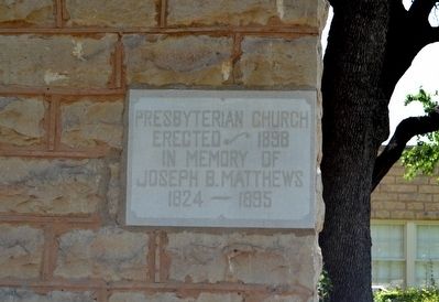 1898 Cornerstone of Church image. Click for full size.
