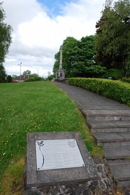 Welcome to the traditional site of William Wallace's birthplace Marker image, Touch for more information