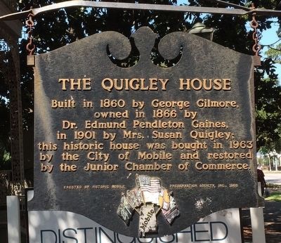 The Quigley House Marker image. Click for full size.
