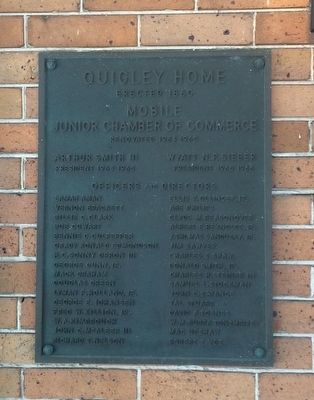 Junior Chamber of Commerce restoration of house plaque 1964-65 image. Click for full size.