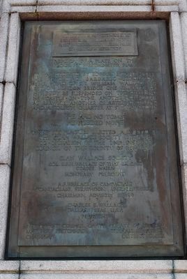 Other Plaque not mentioned on Memorial Marker image. Click for full size.