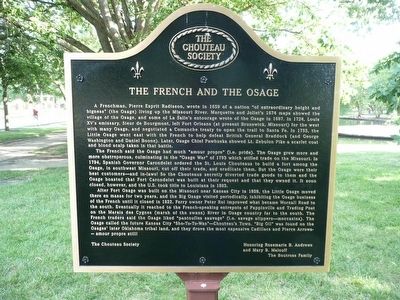 The French and the Osage Marker image. Click for full size.
