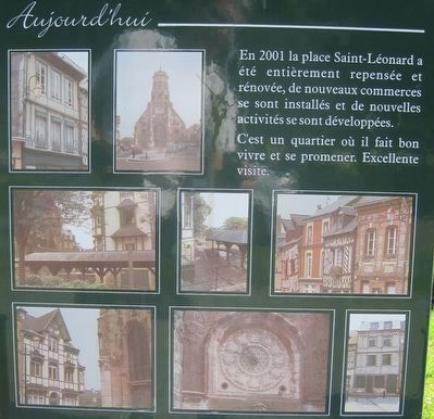 Le quartier Saint-L�onard Marker image. Click for full size.